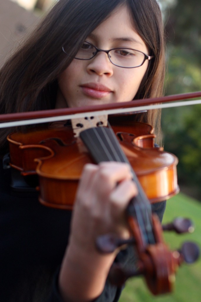 Anna & violin 2 San Diego Violins